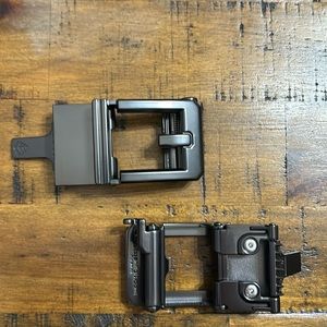 Kore Essentials Gun Metal Belt Buckle. Model X3 Set of Two.